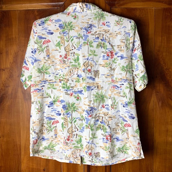 Vtg. 90s Asian Textured  Button Down by Allison Daley- 10 - Picture 4 of 11